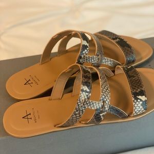 Aquatalia Abigayle Snake Print Sandel